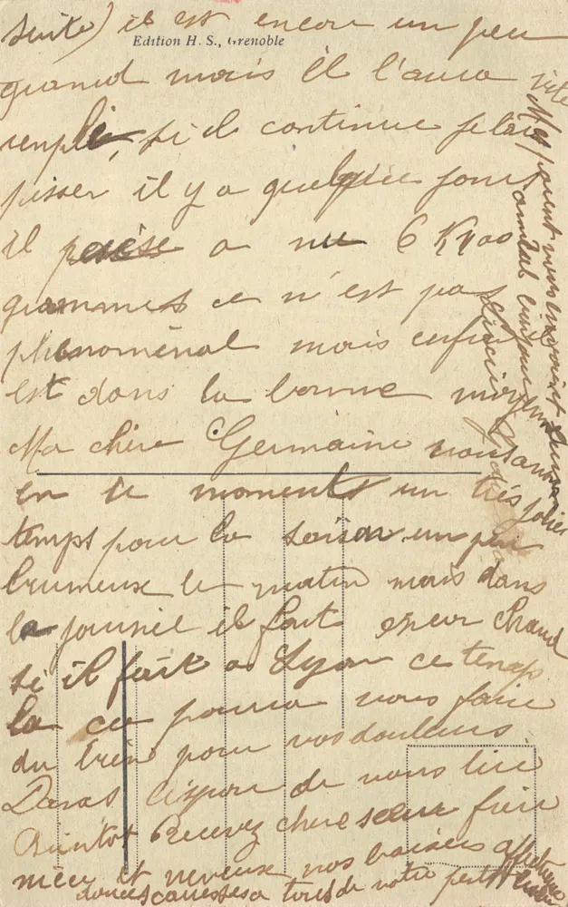 Grenoble — Ste-Marie-d'En-Haut — Verlag H.S., Grenoble - Rückseite