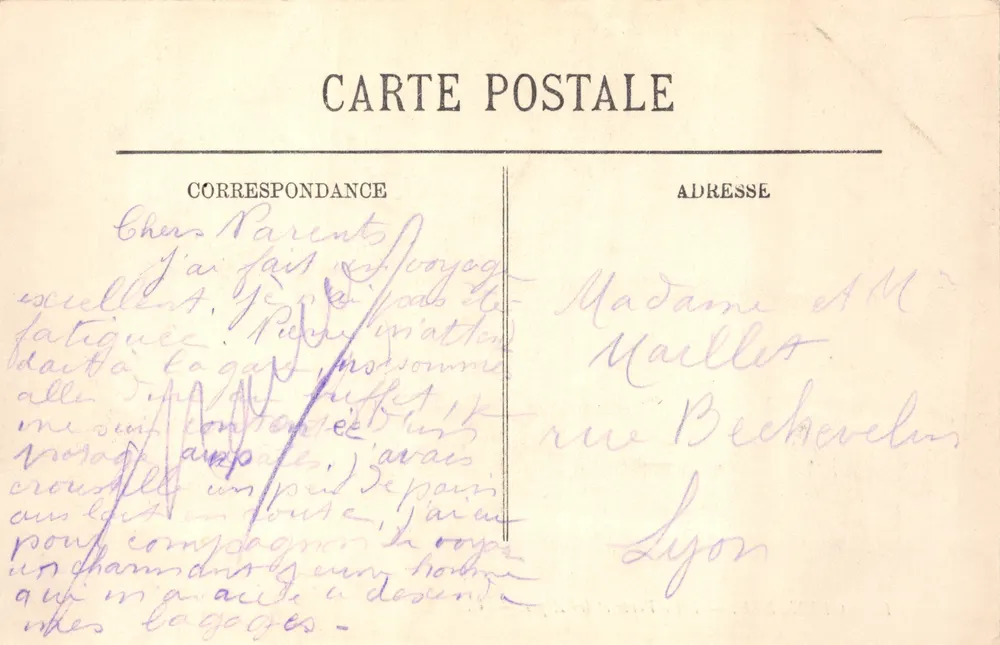 Grenoble — L'Île Verte et les Alpes — Éditeur EL - 뒷면