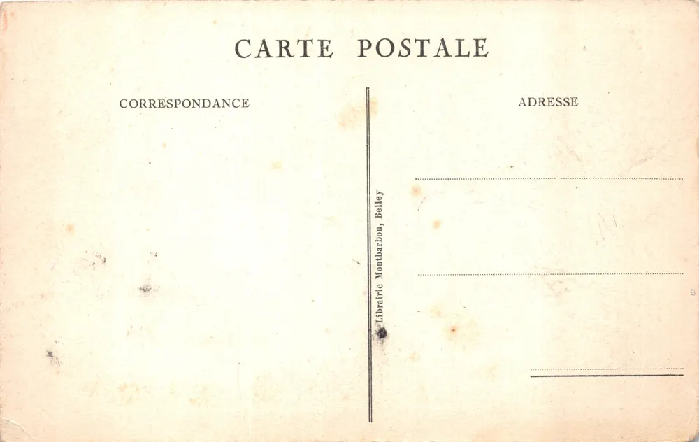 Belley — Die Charmille des Colleges — Librairie Montbarbon, Belley - Rückseite