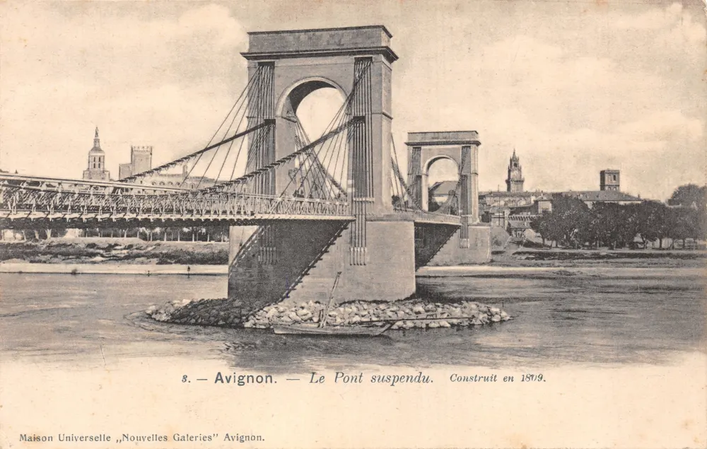 Avignon — Der Hängebrücke — Maison Universelle, Nouvelles Galeries, Avignon - Vorderseite