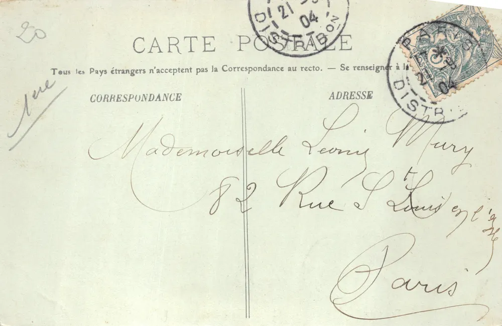 Paryż — Ogólny widok Louwru — LL. n°49 - Rewers