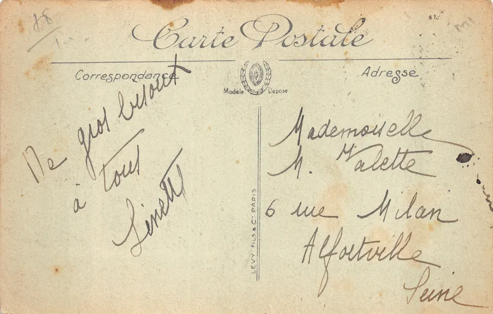 Saint-Germain-en-Laye — Das Schloss — Verlag: LEVY FILS & CIE, Paris - Rückseite