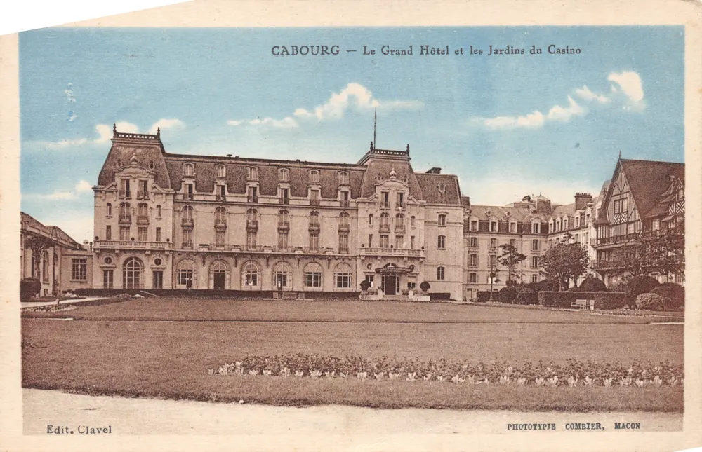 Cabourg — Das Grand Hotel und die Gärten des Casinos — Edit. Clavel - Vorderseite