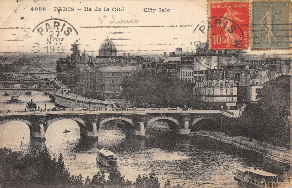 PARIS — Ile de la Cité — City Isle — Imprimerie Delély, n° 4086 - Vorderseite