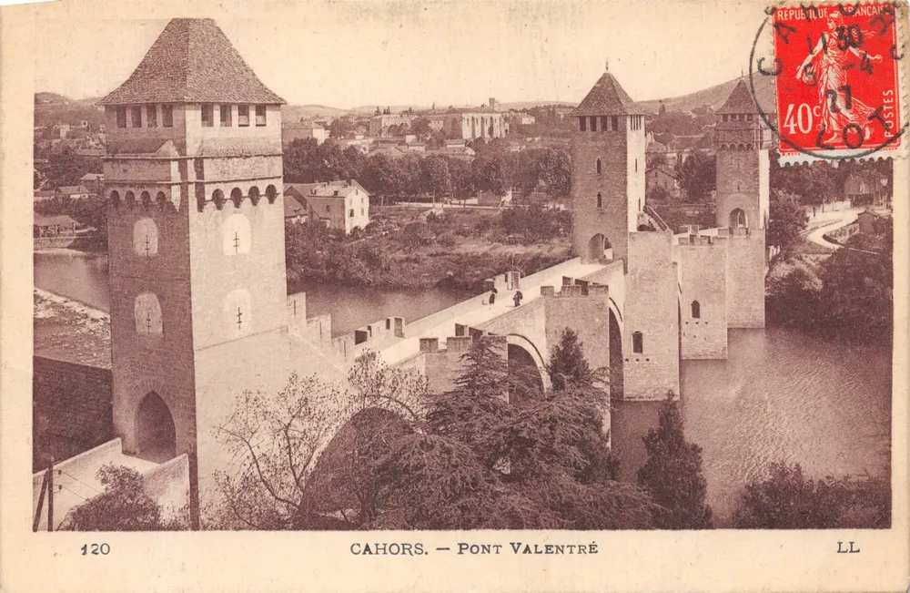 Cahors — Bridge Valentré — publisher LL, no. 120 - Front