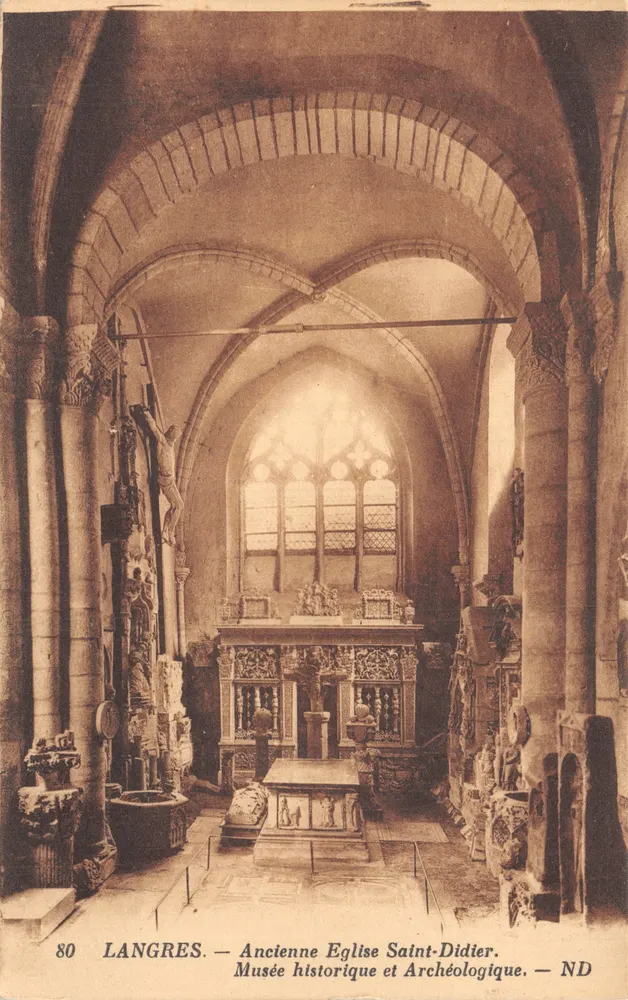 Langres — Alte Kirche Saint-Didier — Historisches und Archäologisches Museum — ND - Vorderseite