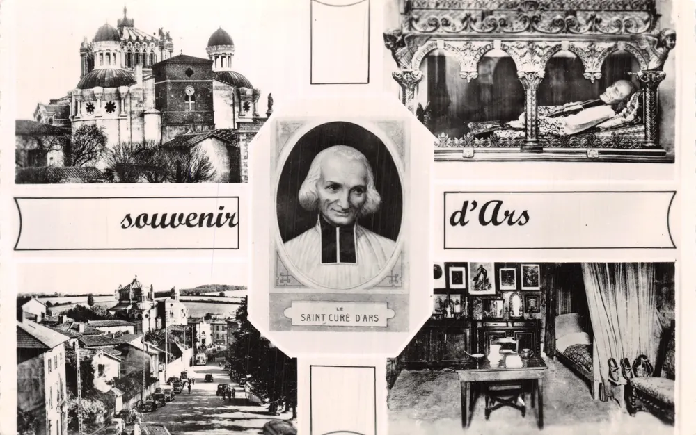 Saint-Cure d'Ars — Basilika, Reliquienschrein, allgemeiner Blick und Zimmer — Cliché VILLAND - Ars - Vorderseite