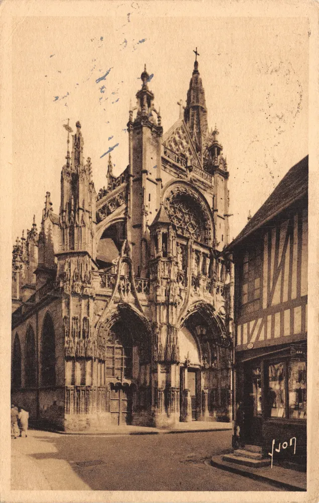 Caudebec-en-Caux — Kirche Notre-Dame (15. Jahrhundert) — Éditions d'Art YVON, Paris - Vorderseite