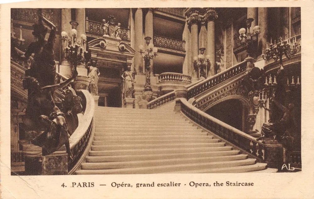 PARIS — Opernhaus, großes Treppenhaus — Verlag LES ÉDITIONS ARTISTIQUES - A.L - Vorderseite