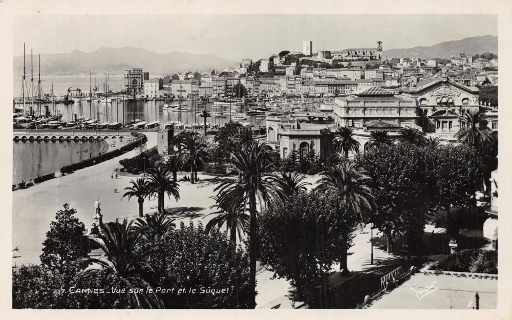 Cannes — Blick auf den Hafen und das Suquet — Les Éditions Mar, Nice - Vorderseite