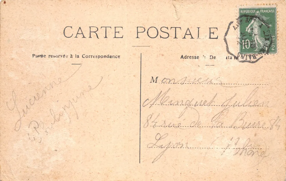 Lago d'Annecy — Castello di Menthon — editore non visibile - Verso