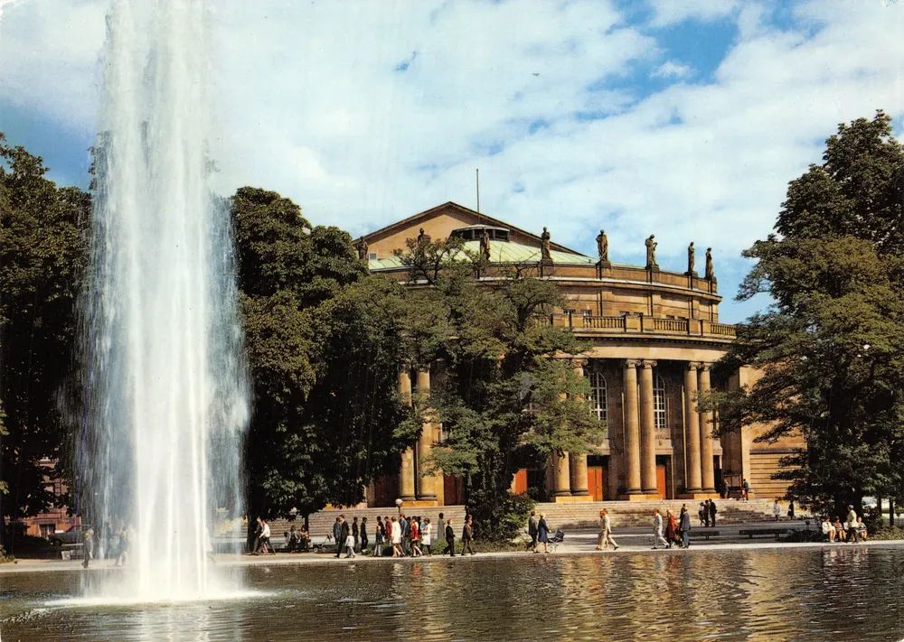 Stuttgart — Staats剧院, Grosses Haus — Foto H. Kaiser - Vorderseite
