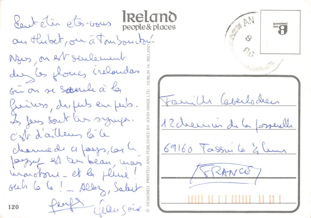 Irland — Menschen und Orte — Verlag Ireland people & places - Rückseite