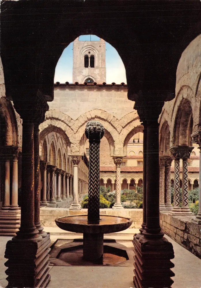 Monreale — Intérieur du cloître — Ediz. F.B.P - आगे