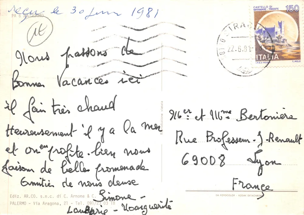 Palermo — Panoramablick und Denkmäler — Verlag AR.CO. s.n.c. di C. Arnone & C - Rückseite