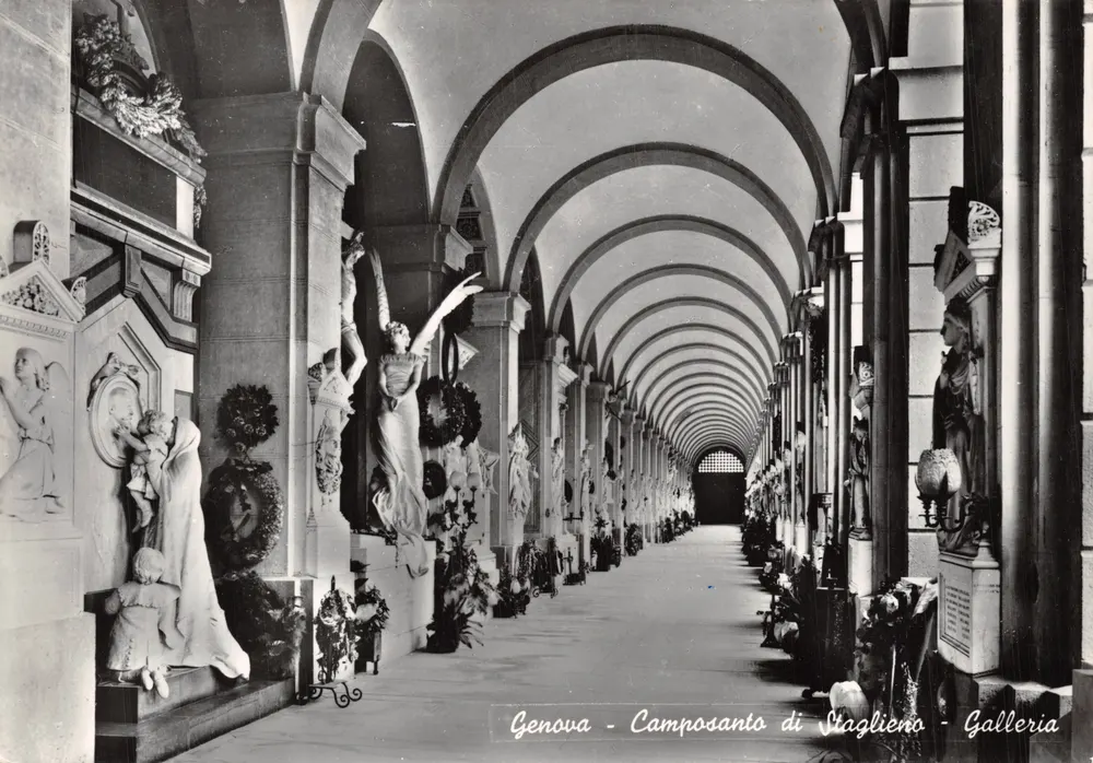 Genova - Camposanto di Staglieno - Galerie — Verlag Ediz. Lichino e Figlio, n° 233 - Vorderseite