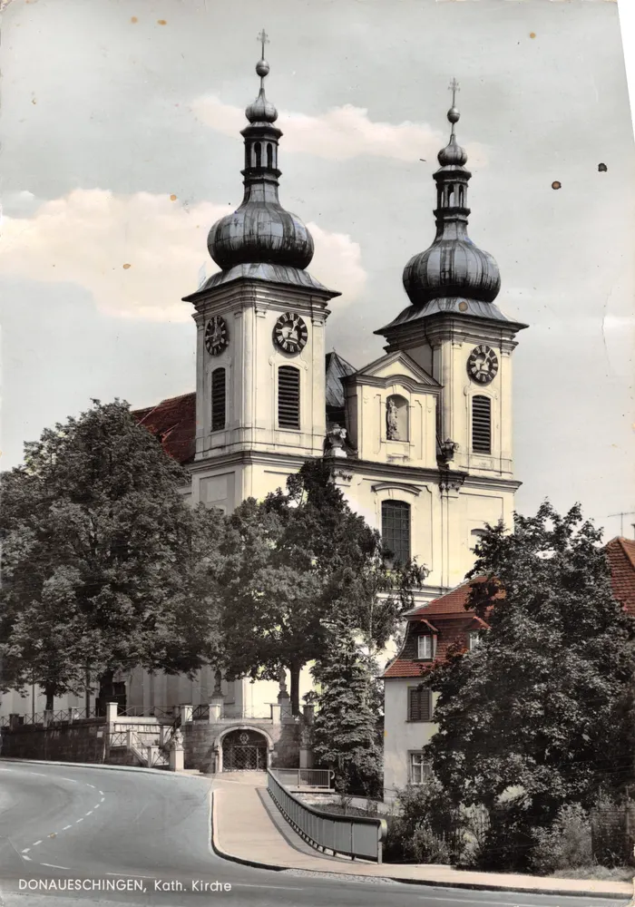 Donaueschingen, Katholische Kirche — Verlag Autonome u. Verlag Werner, Tüttlingen - Vorderseite