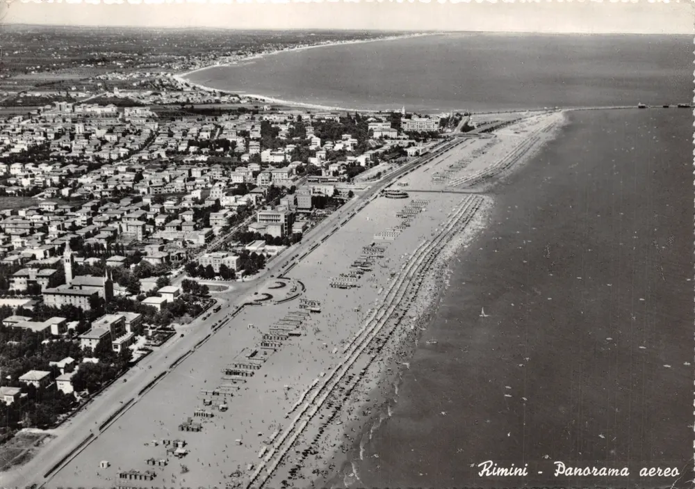 Rimini — Panorama aérien — Éditeur R.I.M.A. n°2 - Recto