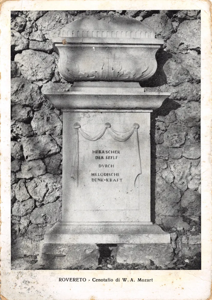 Rovereto — Totenmal von W.A. Mozart — Verleger nicht sichtbar - Vorderseite