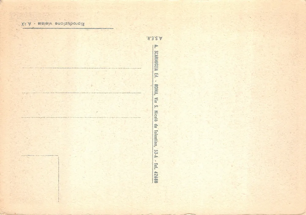 Rom - Basilika S. Maria Maggiore — Verlag A.S.E.R. Nr. A XX - Rückseite