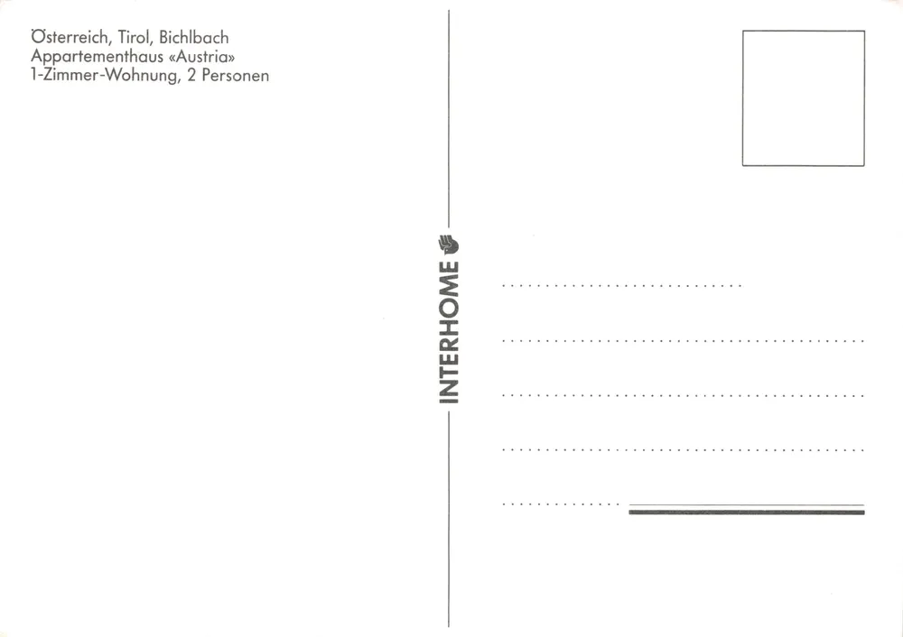 Bichlbach — Appartementhaus «Austria» — INTERHOME - पीछे