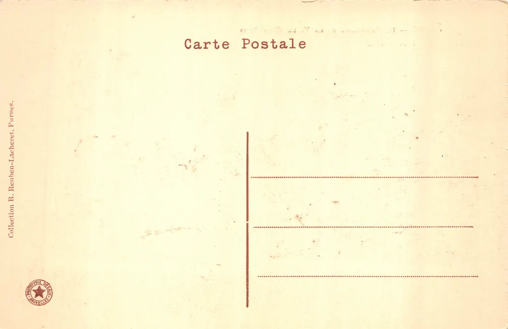 Furnes — Panorama der Stadt (Ostseite) — Verleger: R. Renthen-Lachèrel - Rückseite