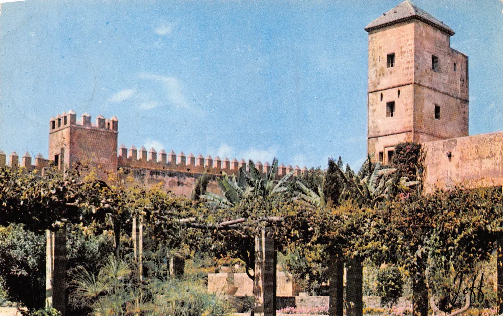 Garten der Oudaias — Ansicht des Schlosses und der Turm — Editions JEFF - Vorderseite