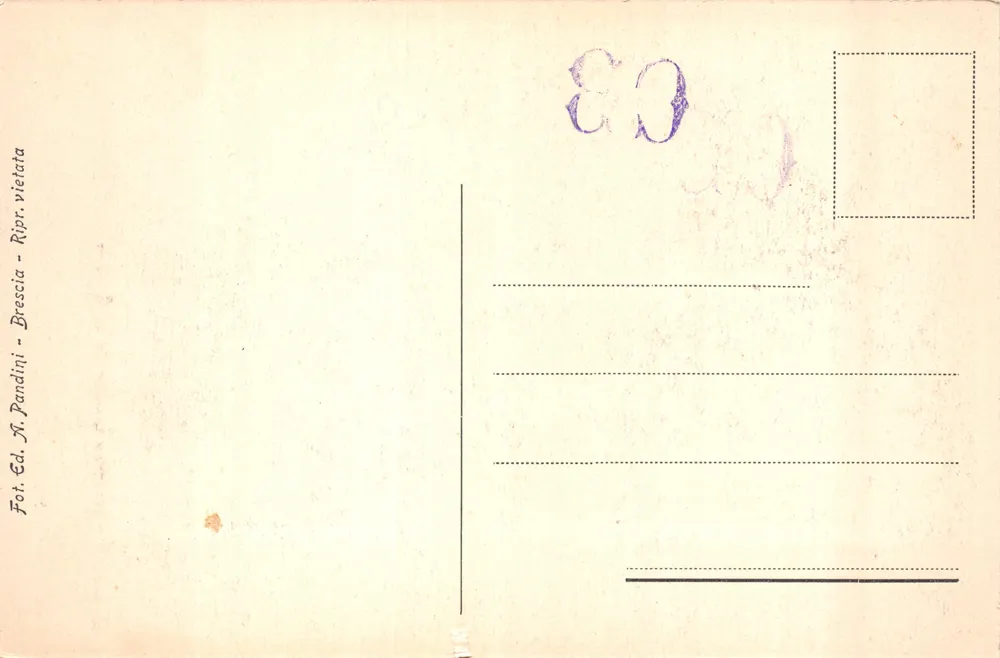 Brescia — Innenansicht der Kirche der Gnaden — Verleger Pandini - Rückseite