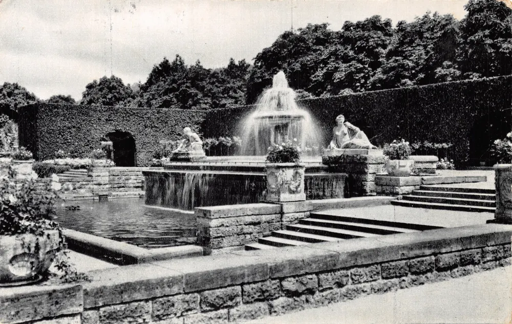 Baden-Baden — Fontaine de la Görner-Anlage — Kunstverlag Herbert, Nr. 8 - Vorderseite