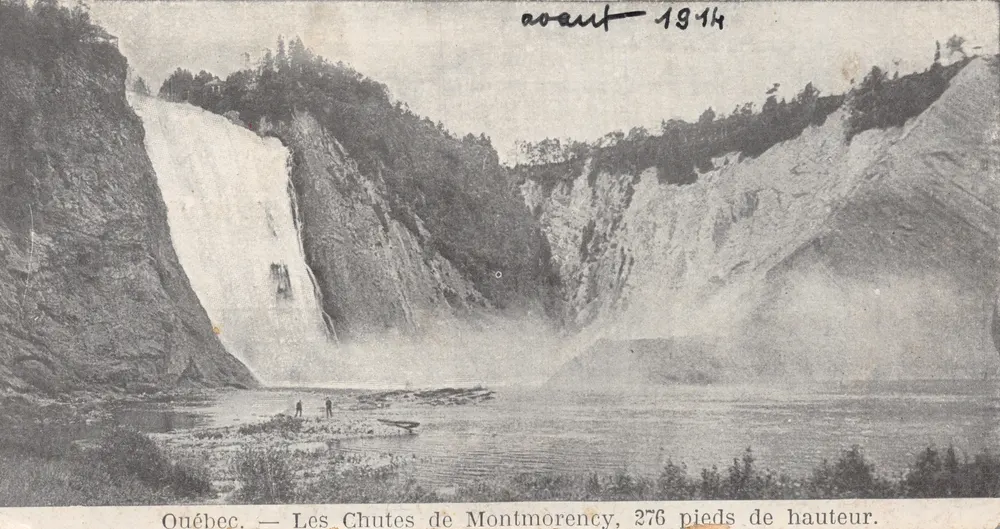 Québec — Die Montmorency-Wasserfälle, 276 Fuß hoch — Verleger nicht sichtbar - Vorderseite