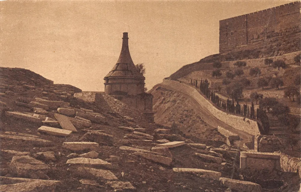 Alte Gräber um den Säulen von Absalom — Jerusalem — Verlag Jamal Bros. — Nr. 71 - Vorderseite