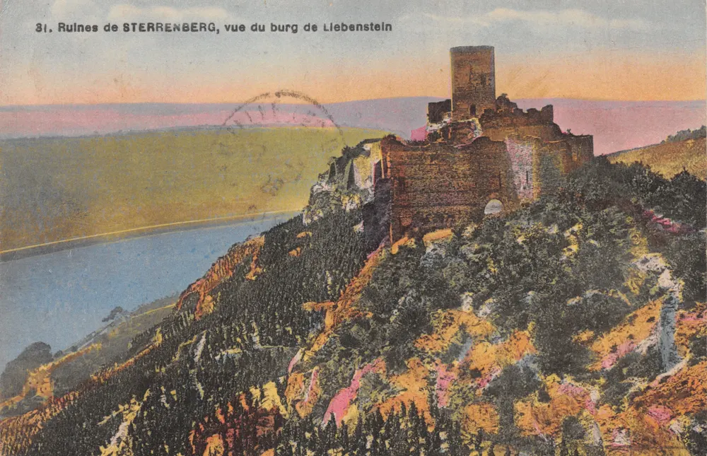 Ruinen von Sterrenberg, Ansicht des Schlosses Liebenstein — Verleger nicht sichtbar, Nr. 31 - Vorderseite