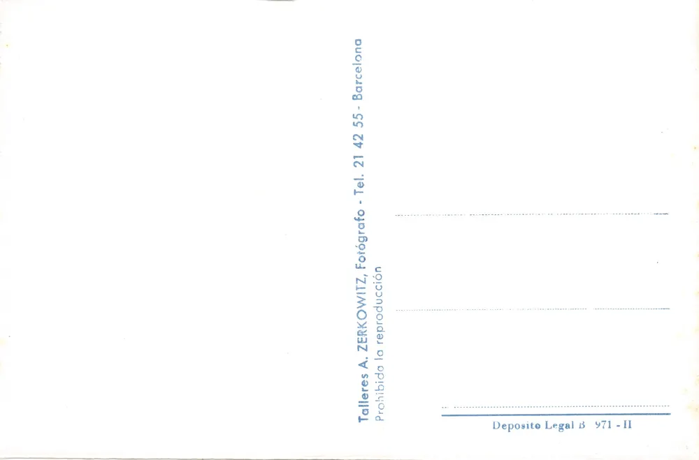 Barcelona — Denkmal für Columbus und Caravelle Sta. María — Verlag ZERKOWITZ, Nr. 518 - Rückseite