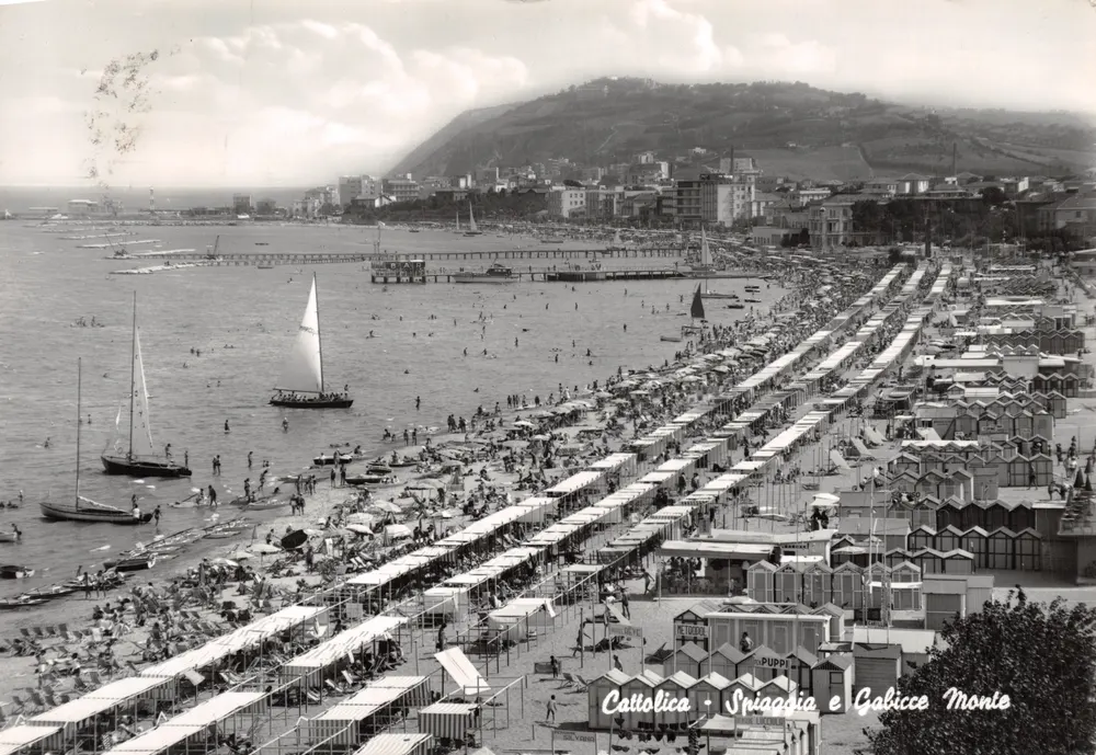Cattolica — Spiaggia e Gabicce Monte — Ed. Brandi Filomena - 앞면