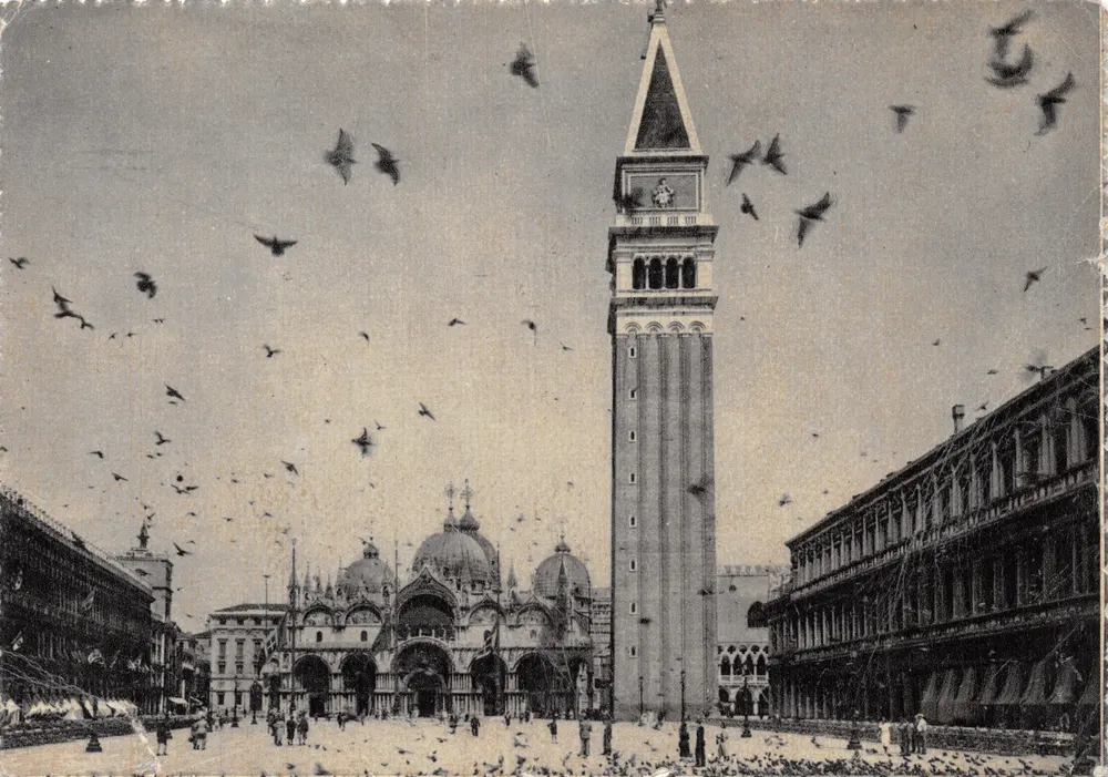 Piazza San Marco — Basilika und Campanile von Venedig — Verlag VENEZIA 4871-11 - Vorderseite