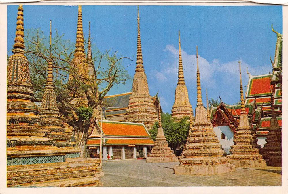 Tempel von Wat Phra Jetuphon — Wat Po — Verlag THAI SILJA, Nr. 587 - Vorderseite