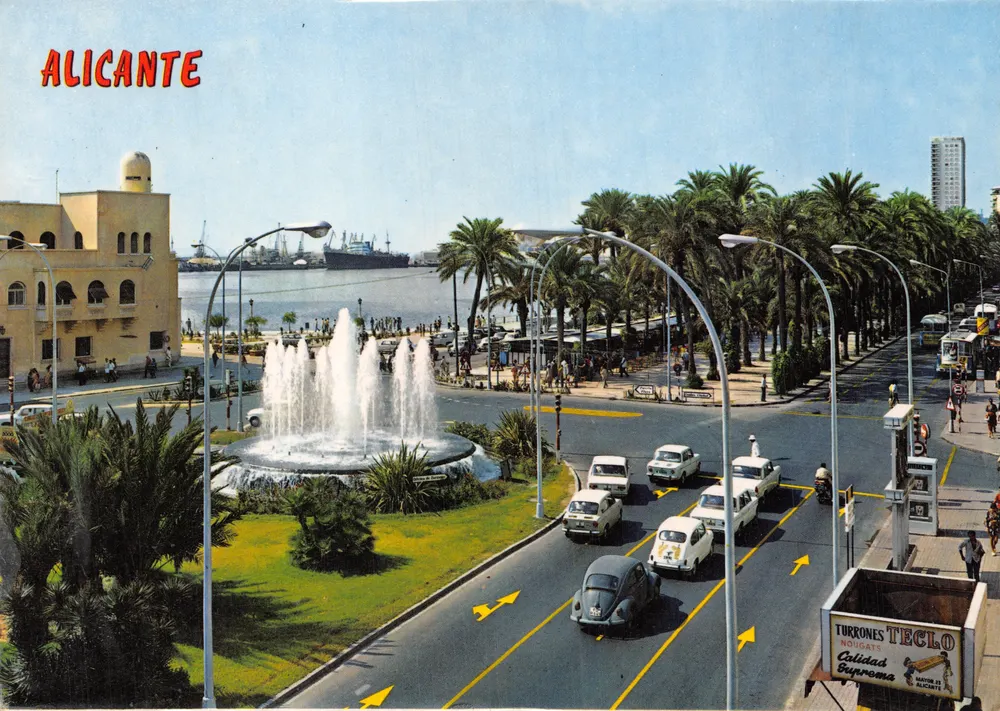 Alicante — Platz des Meeres und Esplanade — Comercial PAPISA - Vorderseite