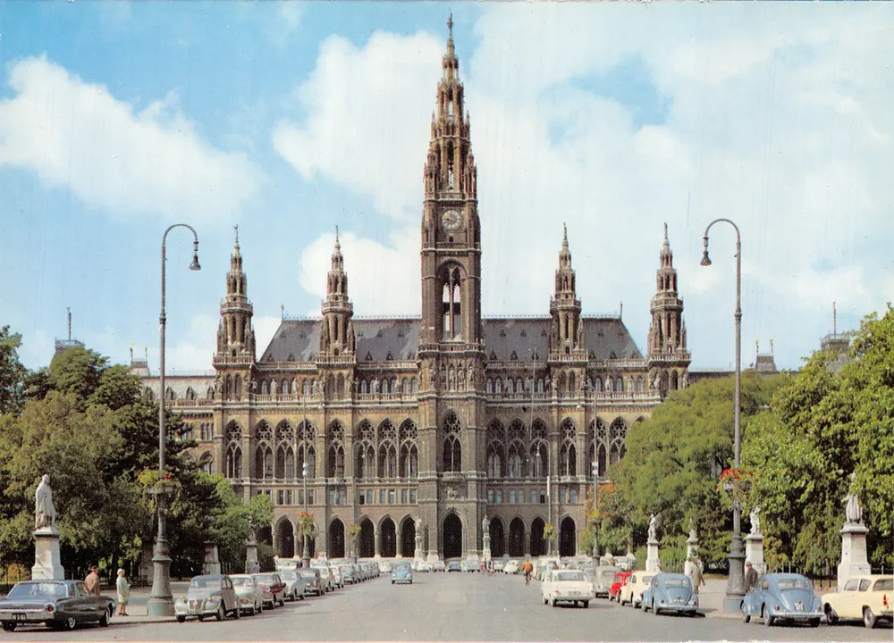 Wien. Rathaus — Verlag P. Ledermann, Wien I, Fleischmarkt 20 — Nr. 51217 - Vorderseite