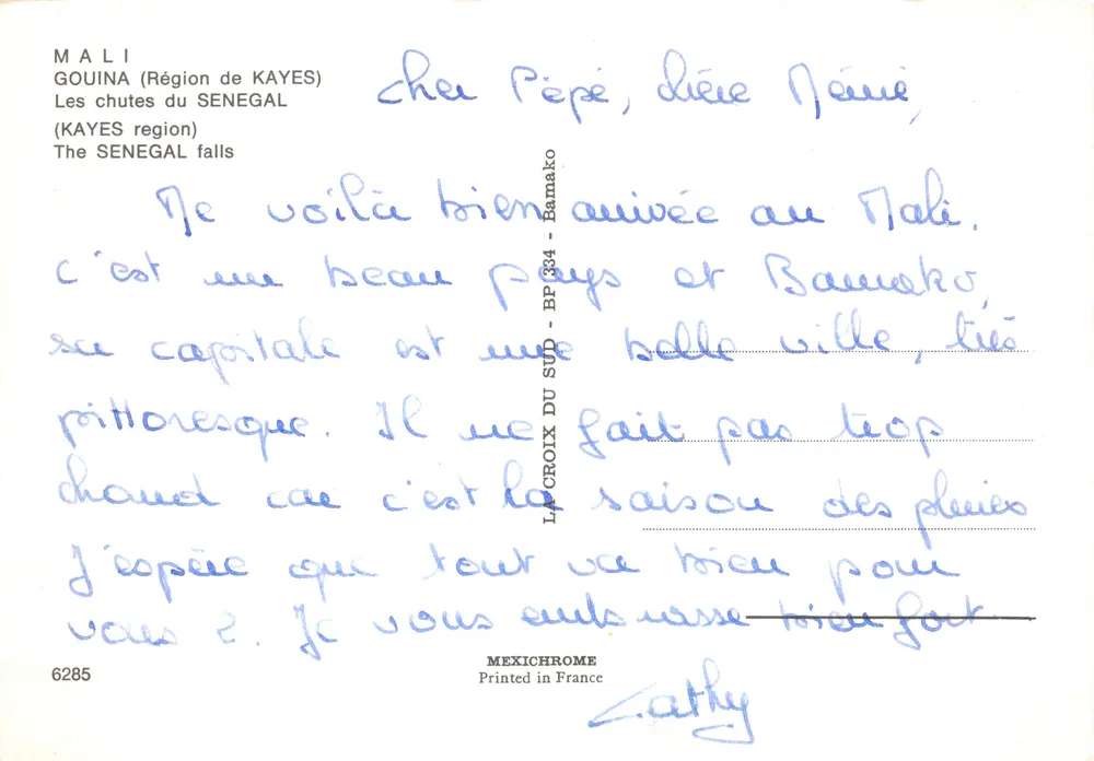 Chutes du Sénégal — Gouina (région de Kayes) — éditeur IRIS - Verso