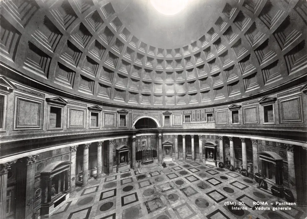 Roma - Panthéon — vue générale de l'intérieur — (SM) 30 — éditeur Brunner & C. Como - Recto