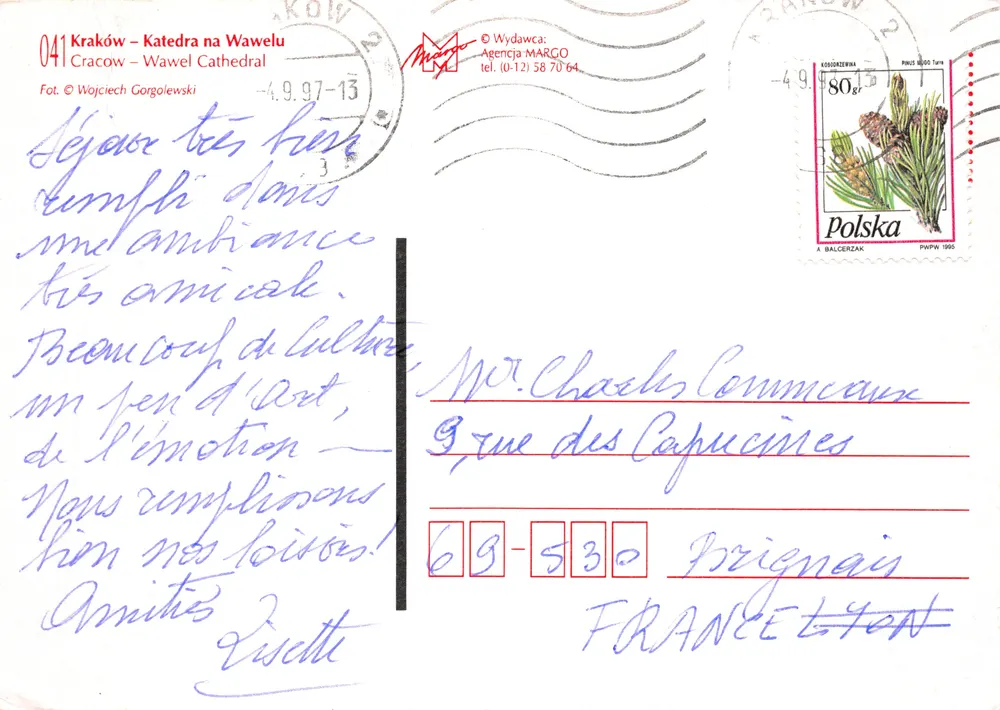 Kraków — Kathedrale von Wawel — Verlag Agencja MARGO, Nr. 041 - Rückseite