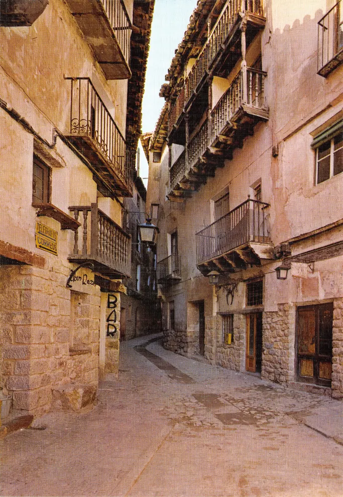 Albarracín — typische Straße des Portal de Molina — Edition Zacilia - Vorderseite