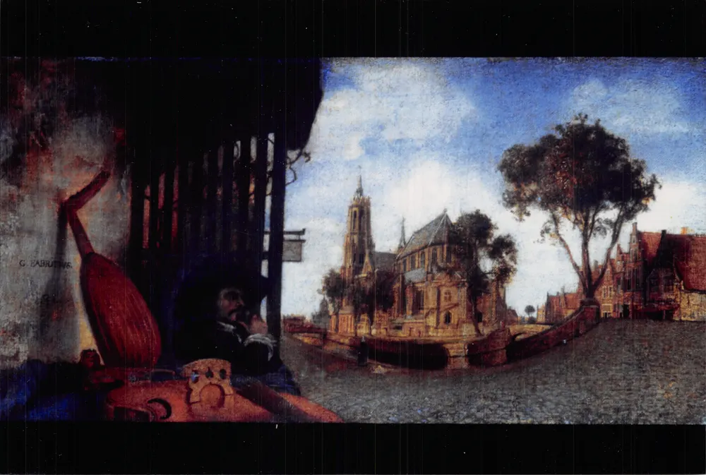 Ansicht von Delft — Gemälde von Carel Fabritius — Verleger G. Zabrutine - Vorderseite