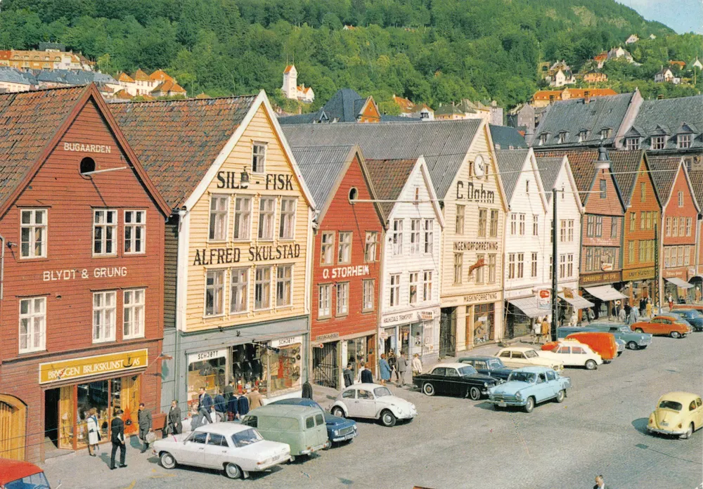 Bergen — Bryggen — Grakko Kortforlag A/S Oslo - Vorderseite