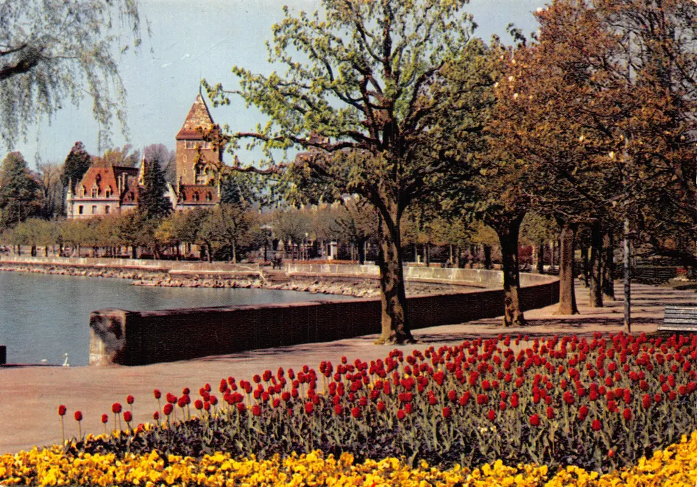 Ouchy-Lausanne — Blütenreiche Ufer — Éditions Jaeger, n°627 - Vorderseite
