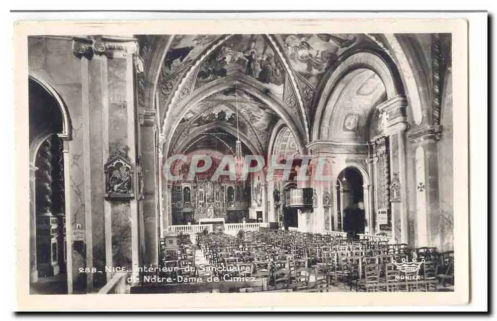 Innenansicht des Heiligtums Notre-Dame de Cimiez — Nice — Numier - Vorderseite
