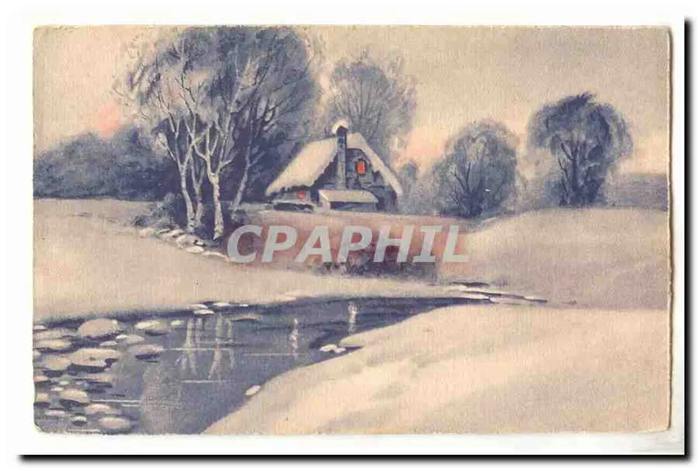 Castelo nevado — paisagem invernal — editor não visível - Frente
