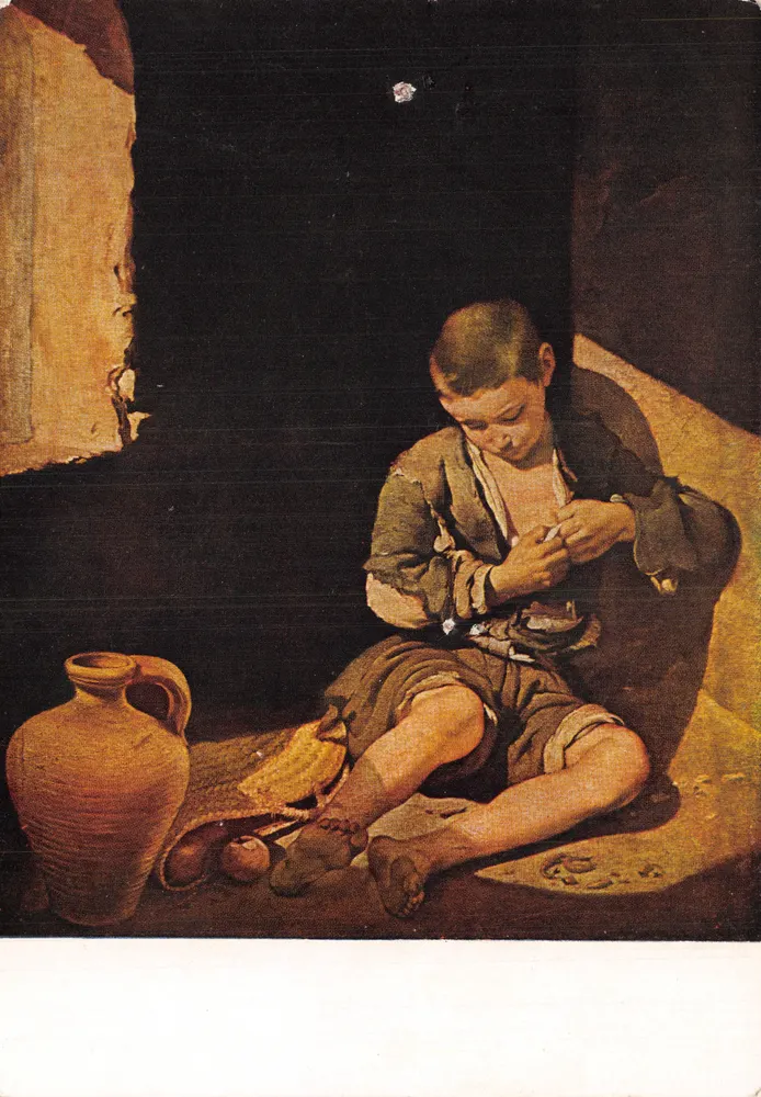 Der junge Bettler — Gemälde von Bartolomé Esteban Murillo — Verlag LES ÉDITIONS NOMIS, Paris - Vorderseite