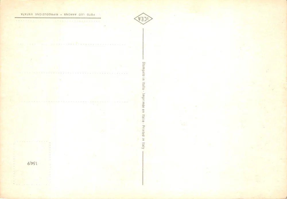 Bouquet aus Dahlien und Aster — Blumenkomposition — Verlag ICEA, Nr. 154/9 - Rückseite