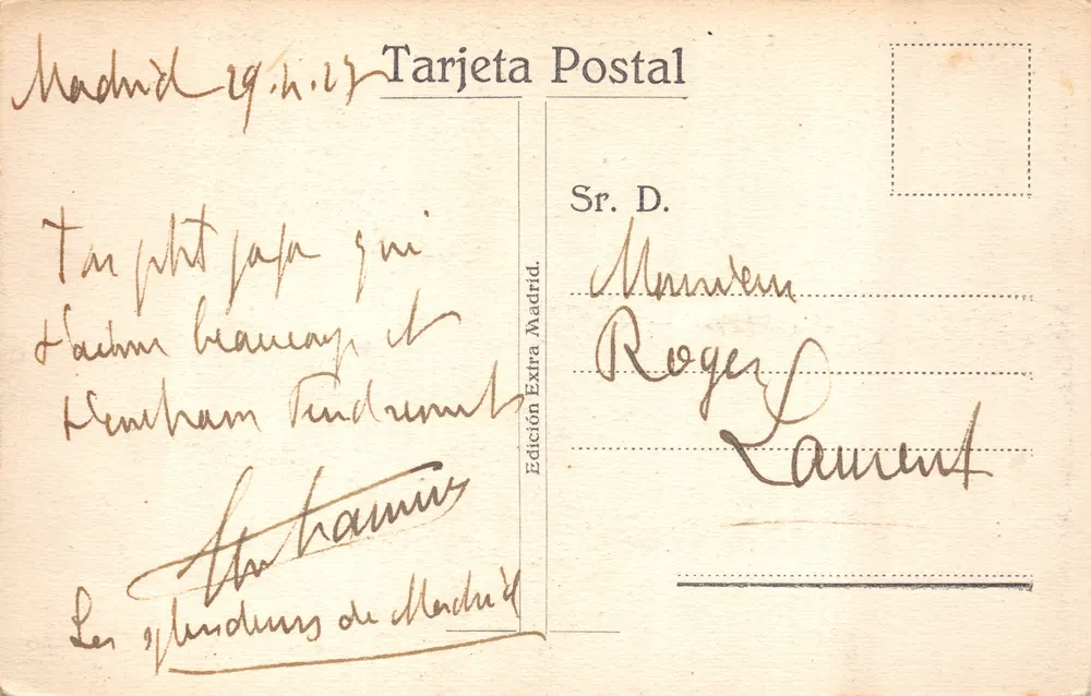 Madrid - Casa de Correos — éditeur 'Edición Extra Madrid' - पीछे